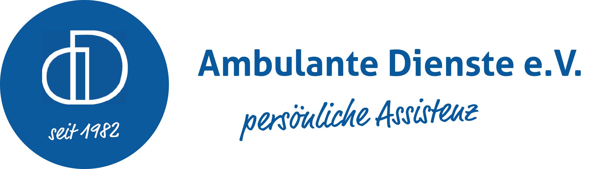 Ambulante-Dienste-eV-Muenster Logo der Ambulanten Dienste e.V., einem 1982 gegründeten deutschen Dienst für persönliche Assistenz.